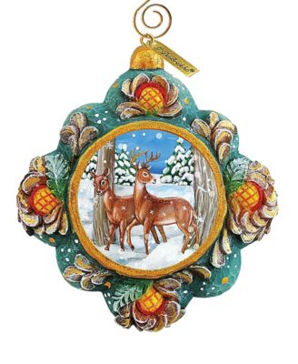Hand Painted Scenic Ornament Wilderness