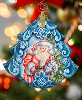 Hand Painted Gift Giving Pleasure Scenic Ornament