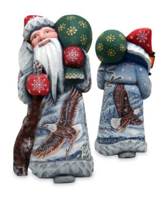 Woodcarved and Hand Painted Santa Eagle Santa Masterpiece Signature Figurine