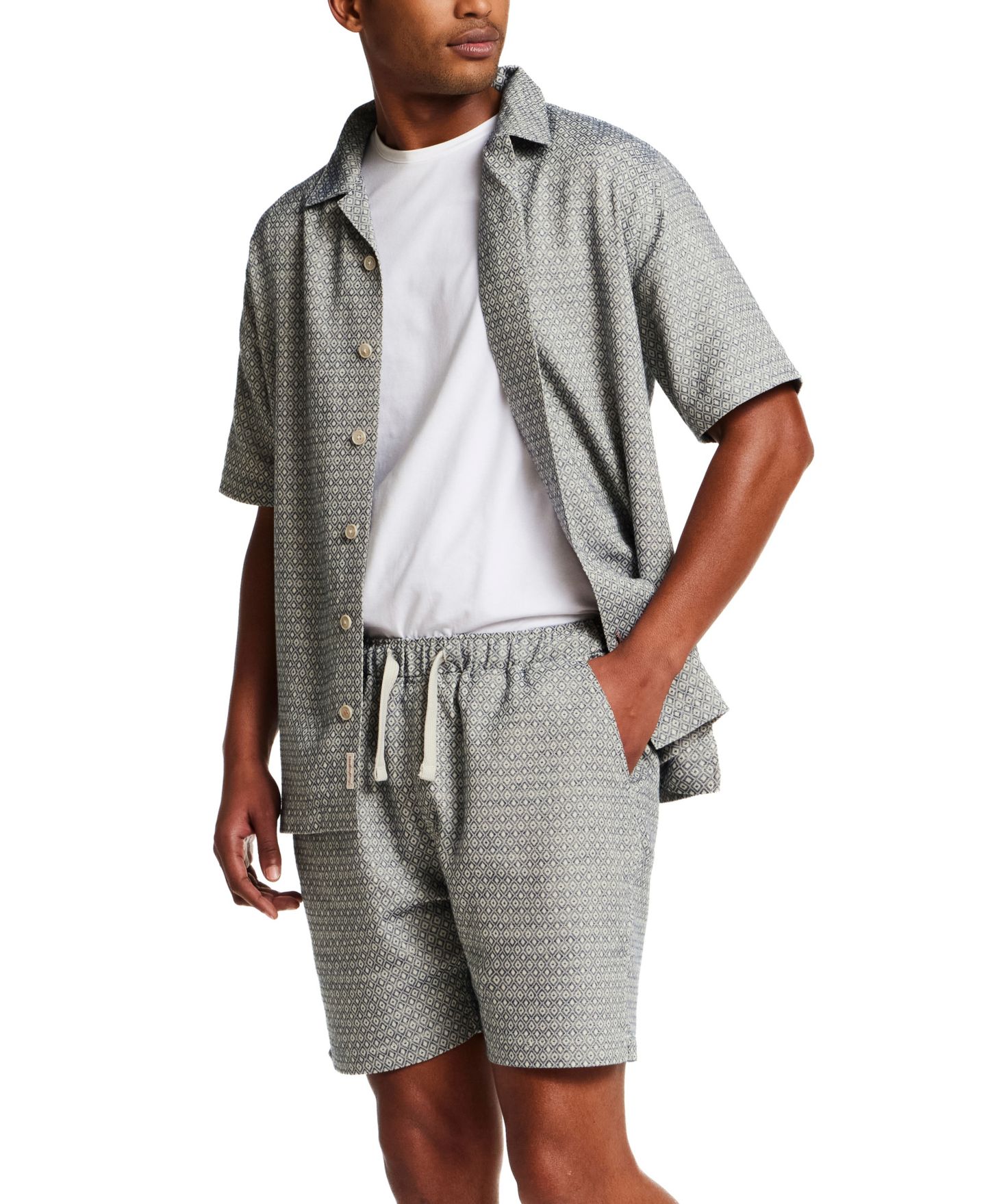 Мужские шорты Weatherproof Vintage Jacquard Knit 6" Shorts, цвет: Тёмно-синий бриллиантовый — фото 2