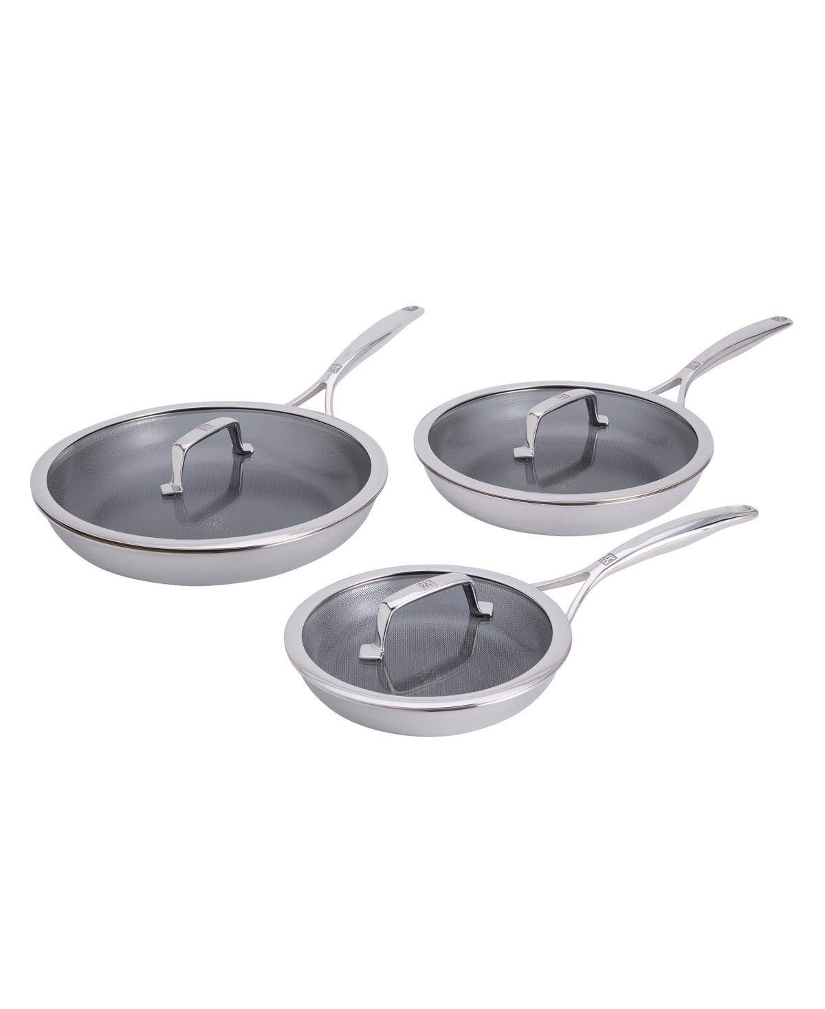 Zwilling Peak Stainless Steel 6-Pc. Dual Performance Ceramic Fry Pan Set