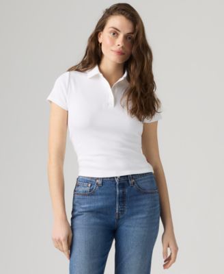 Women's Short-Sleeve Rory Ribbed Polo Shirt