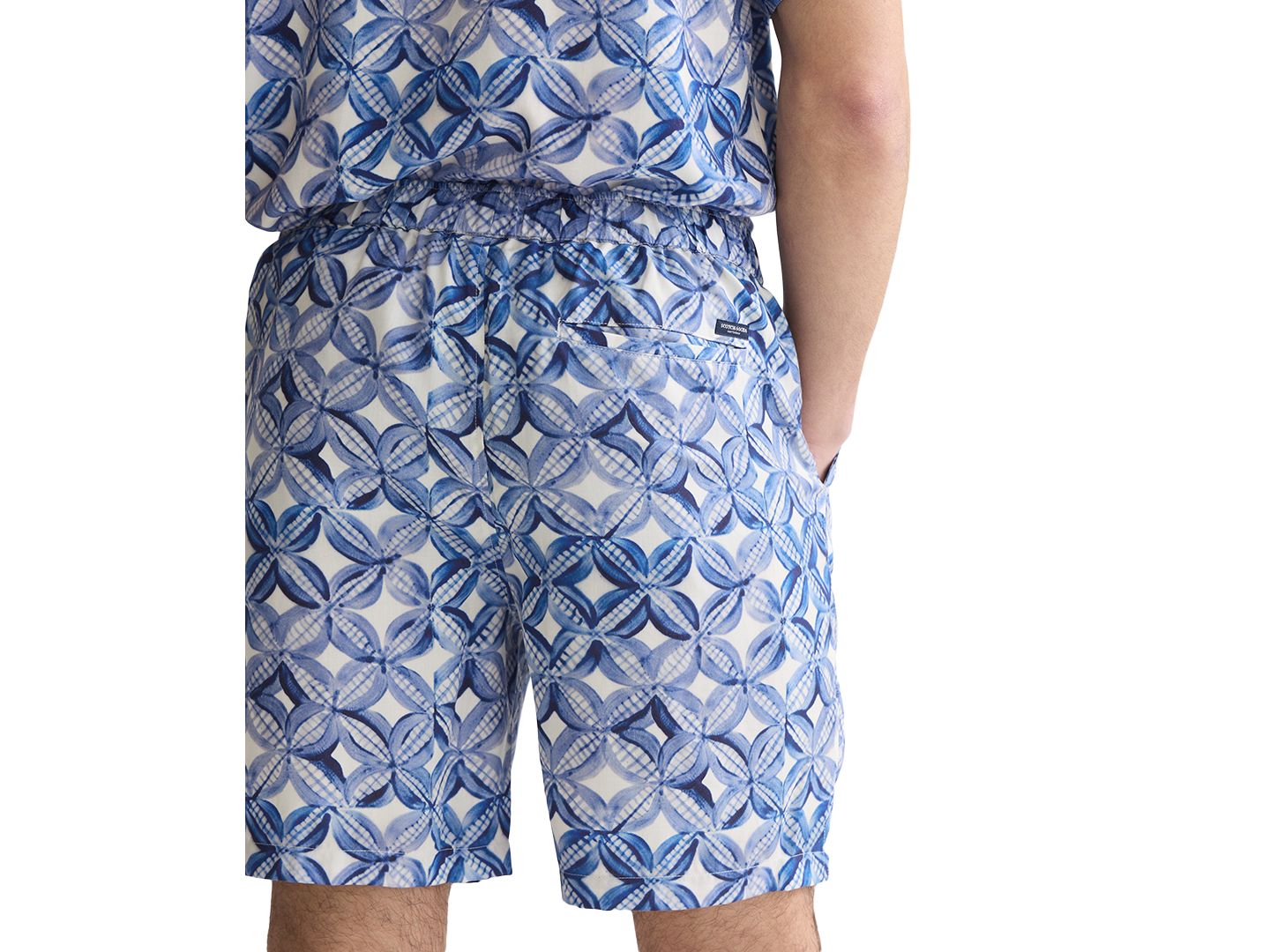 Мужские шорты SCOTCH & SODA Regular-Fit Printed, цвет: Синий — фото 3