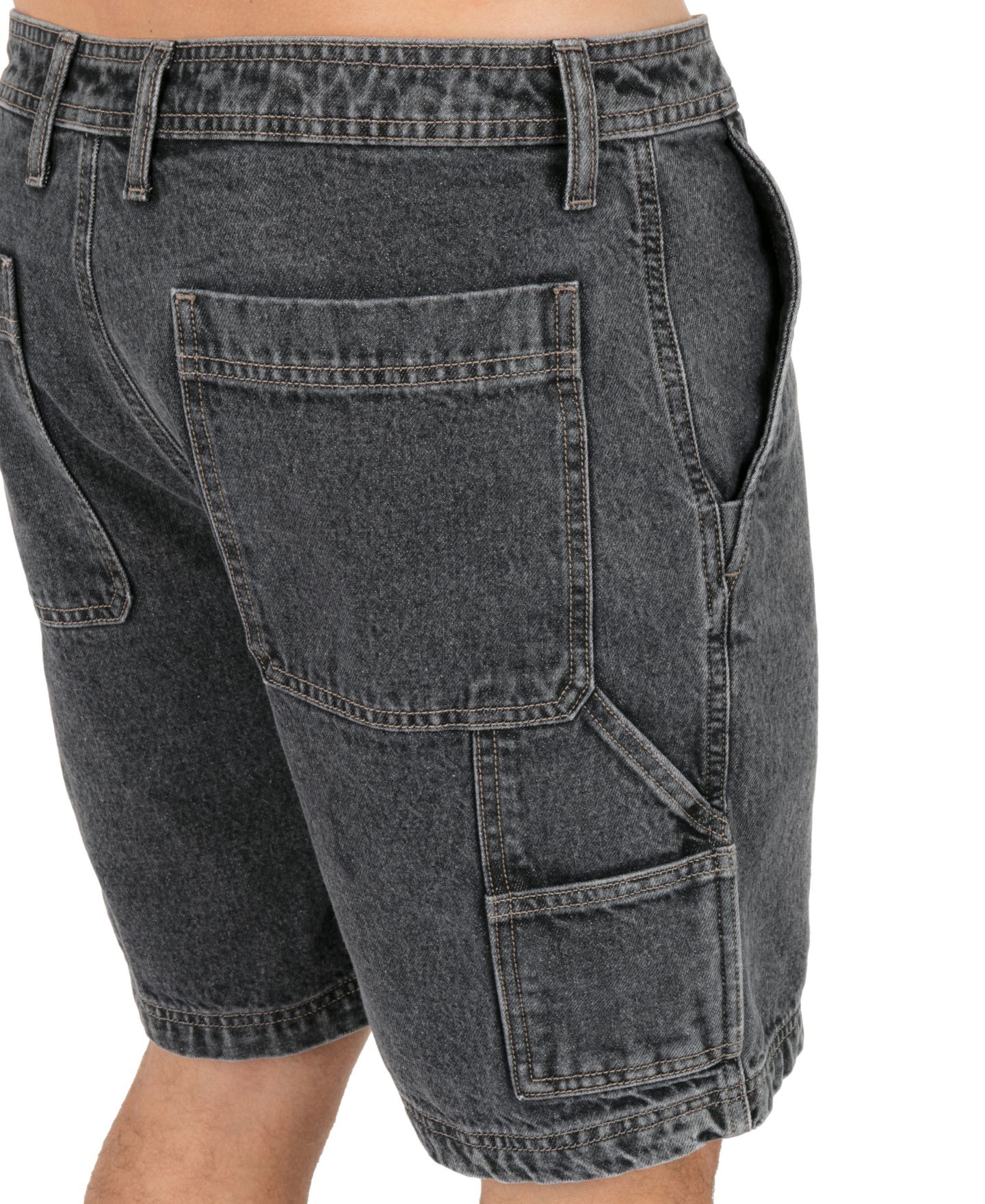 Мужские шорты Hurley Regular-Fit Denim Shorts, цвет: Чёрный варёный — фото 5