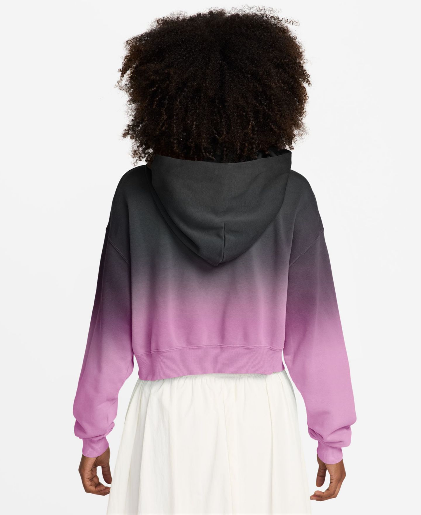 Женское худи Nike Sportswear Phoenix Fleece Oversized Henley, цвет: Синий — фото 13
