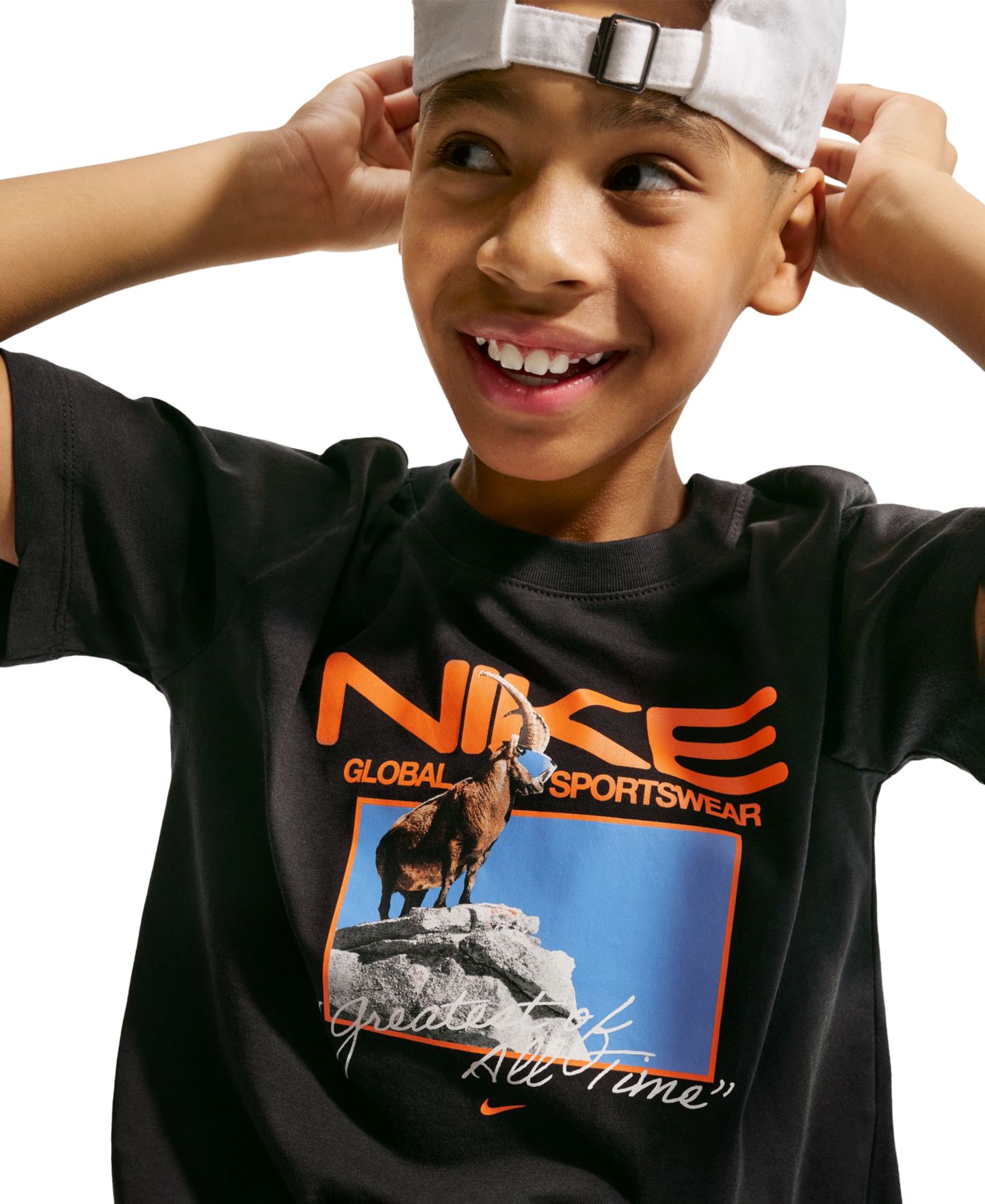 Футболка Nike Sportswear Short-Sleeve T-Shirt для мальчиков, цвет: Чёрный — фото 3