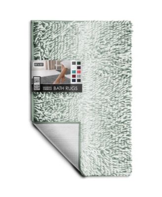 Ultra-Soft Chenille Bath Rug - Medium 20"x32", Quick-Dry, Machine-Washable, Non-Slip PVC Backing