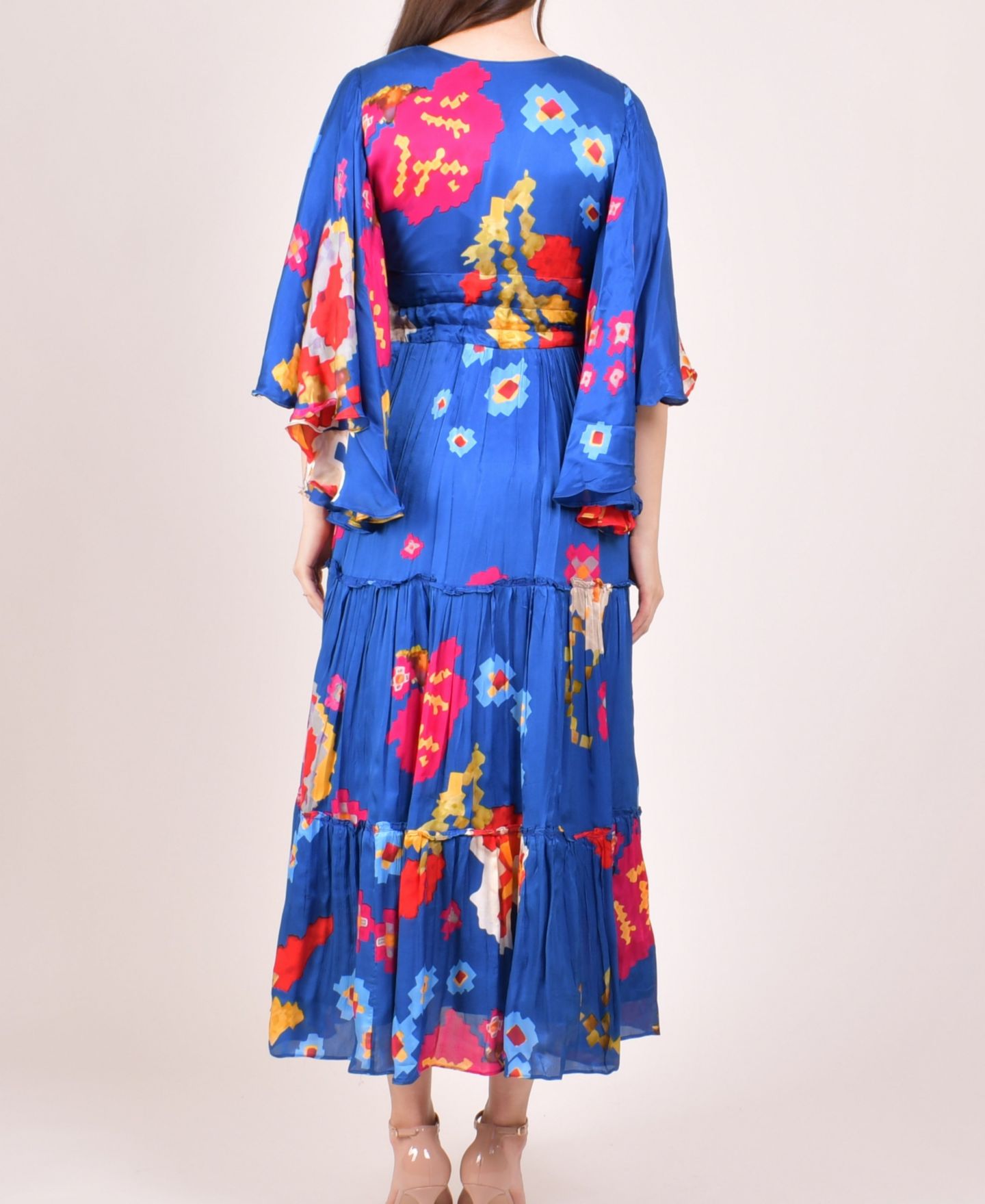 Женское платье RAAS Blue Angel Sleeves Ruffle Maxi Sundress — фото 2