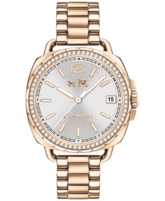 COACH - Women's Tatum Carnation Gold-Tone Stainless Steel Bracelet Watch 34mm 14502590