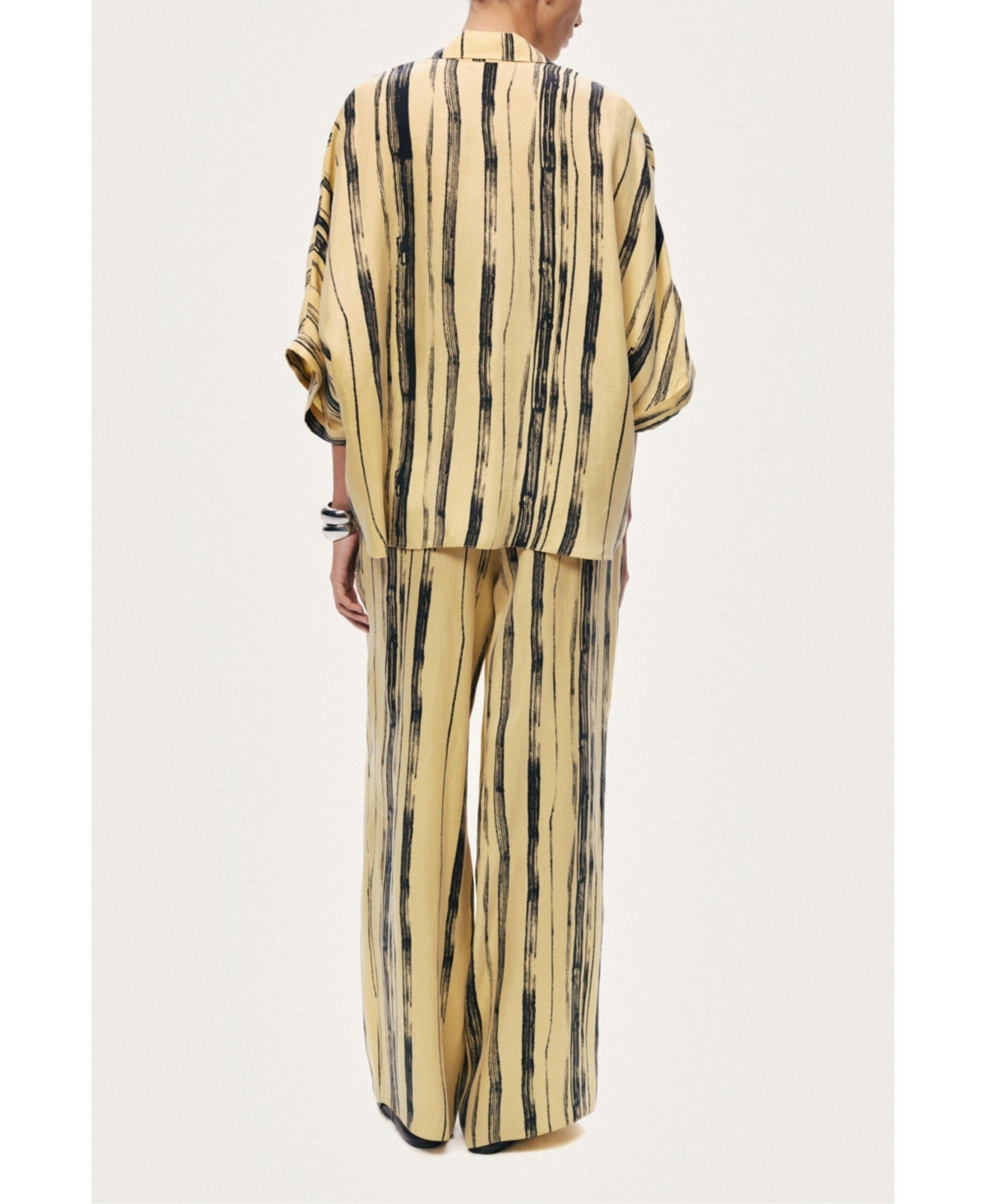 Nocturne Women's Striped Wide-Leg Pants