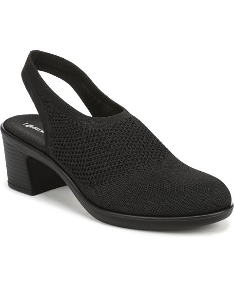 Женские туфли LifeStride Lexington Slingback Pumps, цвет: Чёрный вязаный