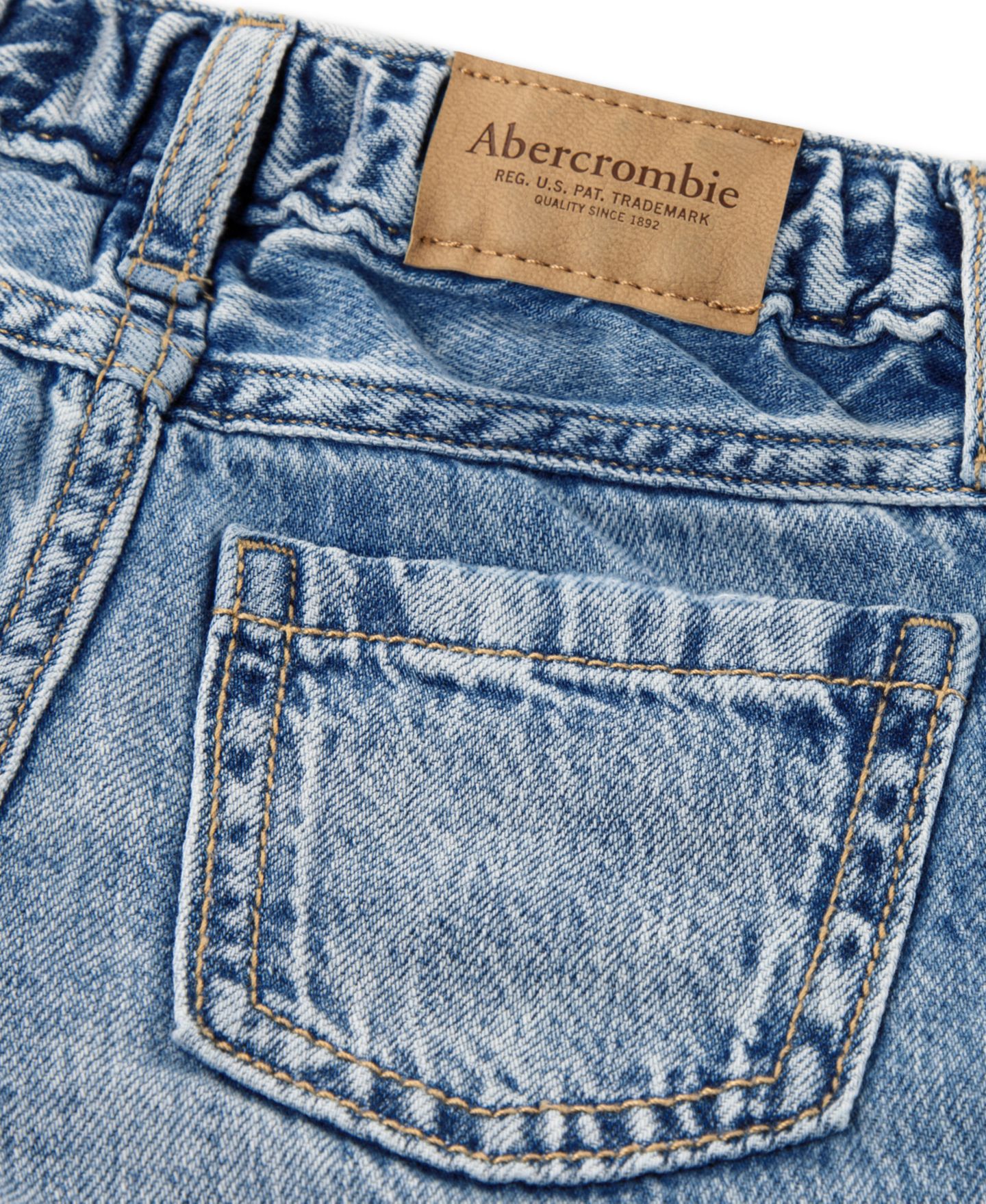 Джинсы abercrombie kids Low Rise Hearts Baggy Jeans для девочек-малышей, цвет: Синий — фото 3
