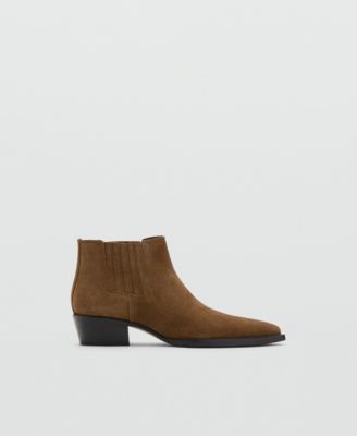 Women's Suede Block-Heel Boots