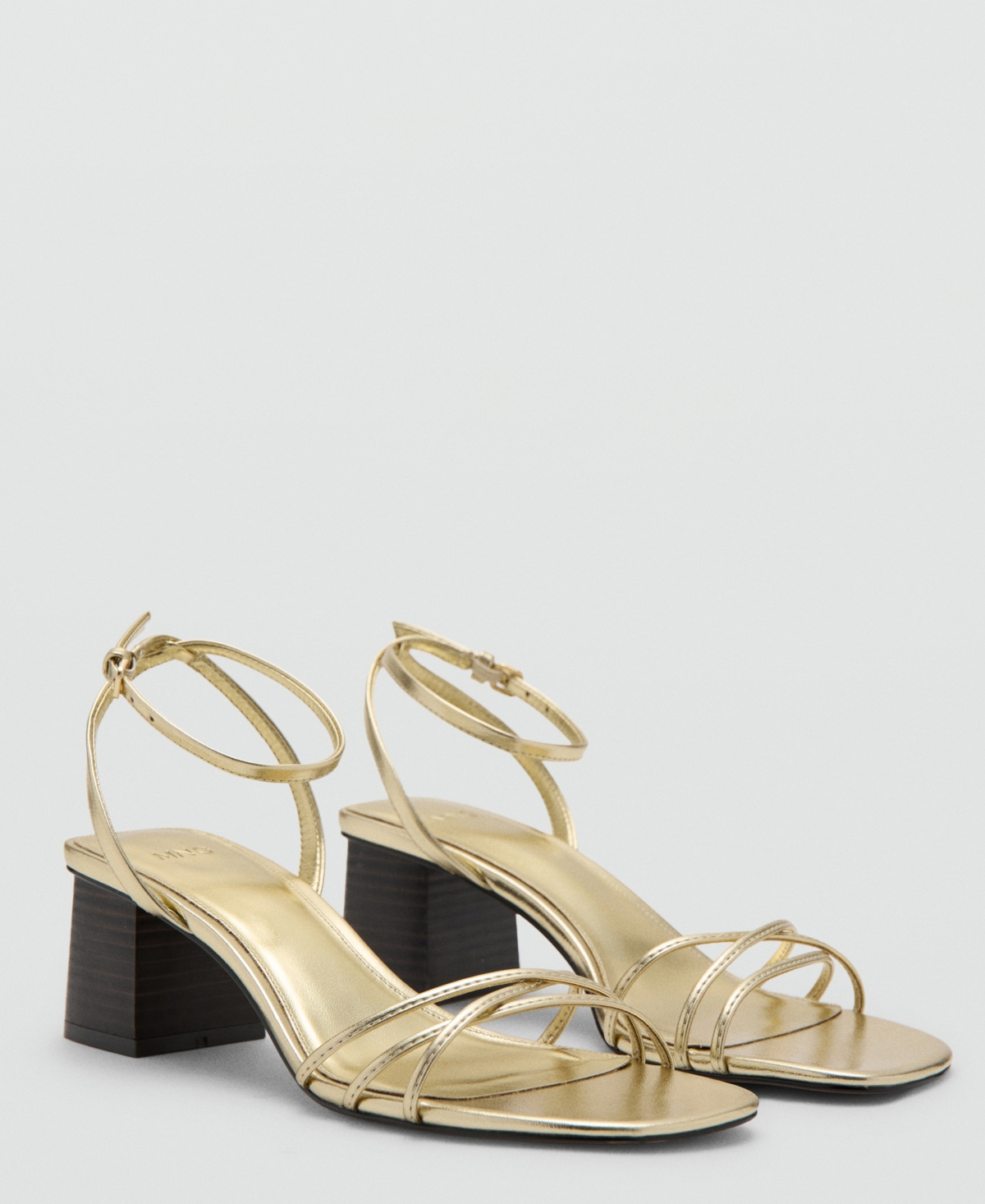 Mango Women's Straps Heeled Sandals