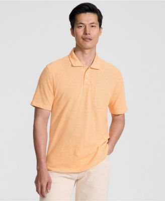Men's Short Sleeve Cotton Linen Polo
