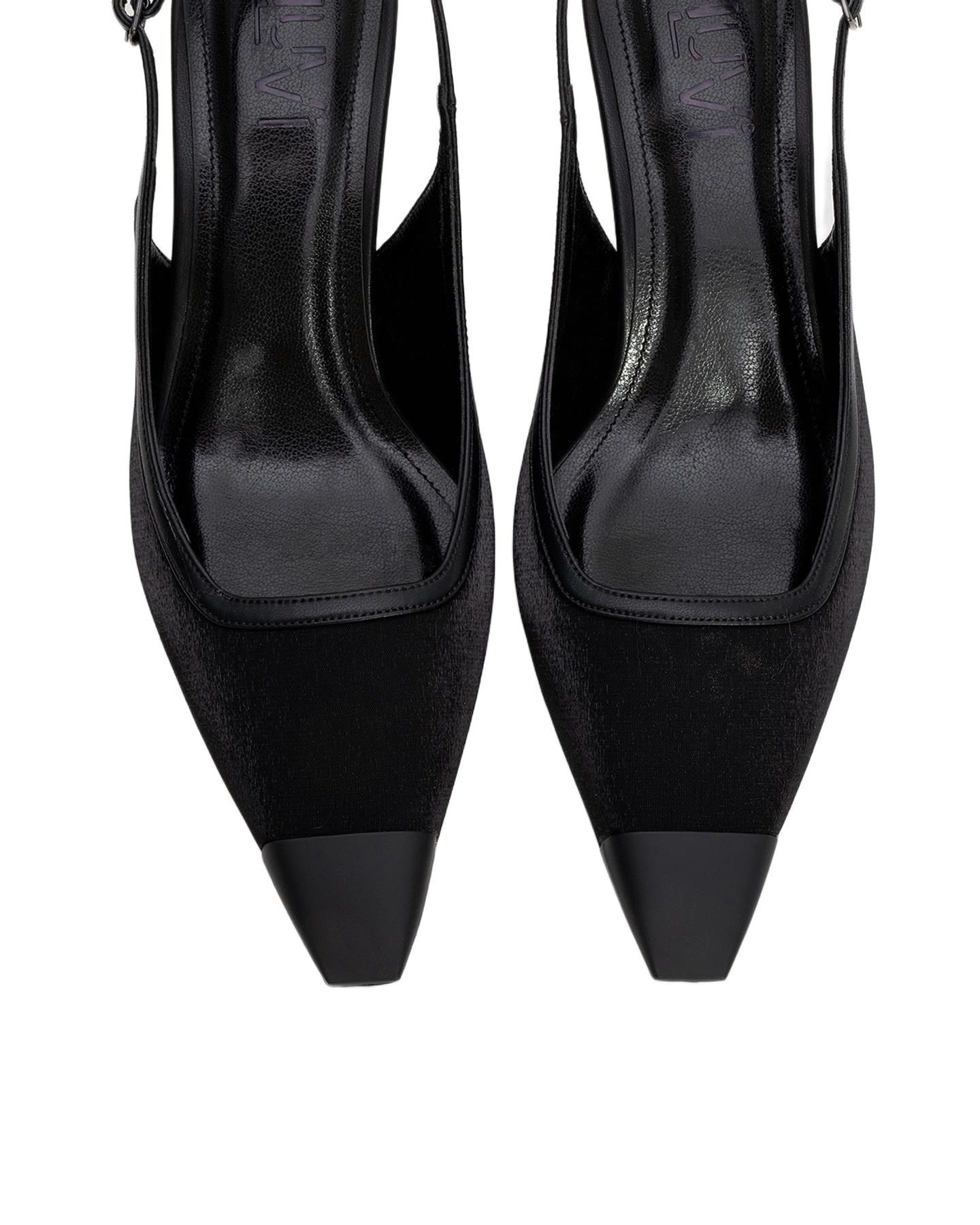 Женские туфли Prologue Shoes Alive Satin Pointed Toe, цвет: Чёрный атласный — фото 3