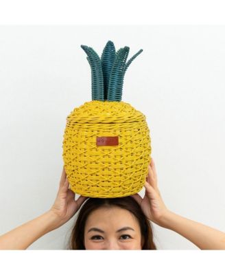 Pineapple Handcrafted Rattan Storage Basket