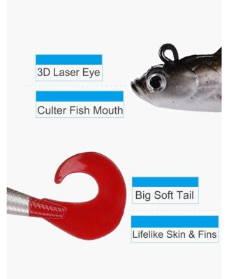 Bass Jig Head Soft Swimbait Plastic Fishing Lure