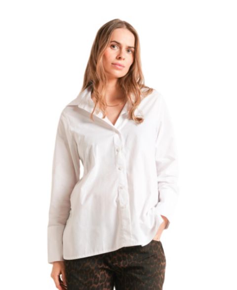 Женская рубашка NOM Maternity NOM The Weekday Nursing, цвет: Белый