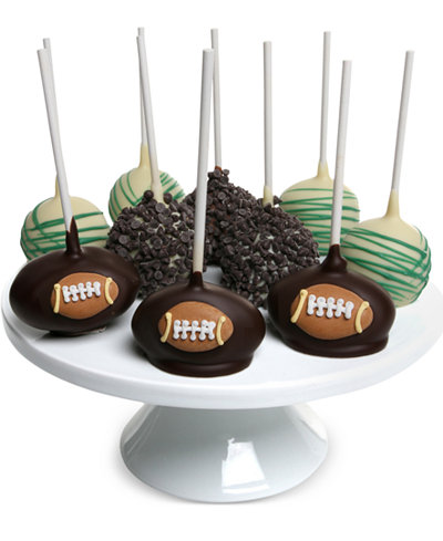 Chocolate Covered Company® 10-Pc. Football Belgian Chocolate Dipped Cake Pops
