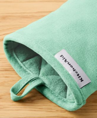 Gourmet Series Gridlines Mini Oven Mitts Set, Pack of 2