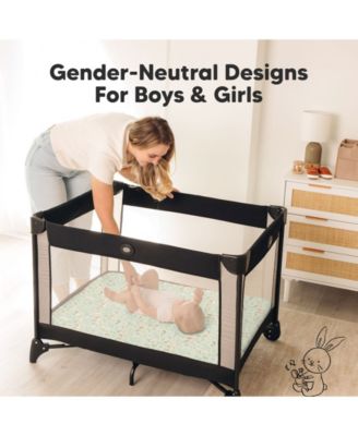 2pk Isla Waterproof Mini Crib Sheets for Boy, Girl, Soft Pack and Play Sheets for Graco Pack and Play Mattress