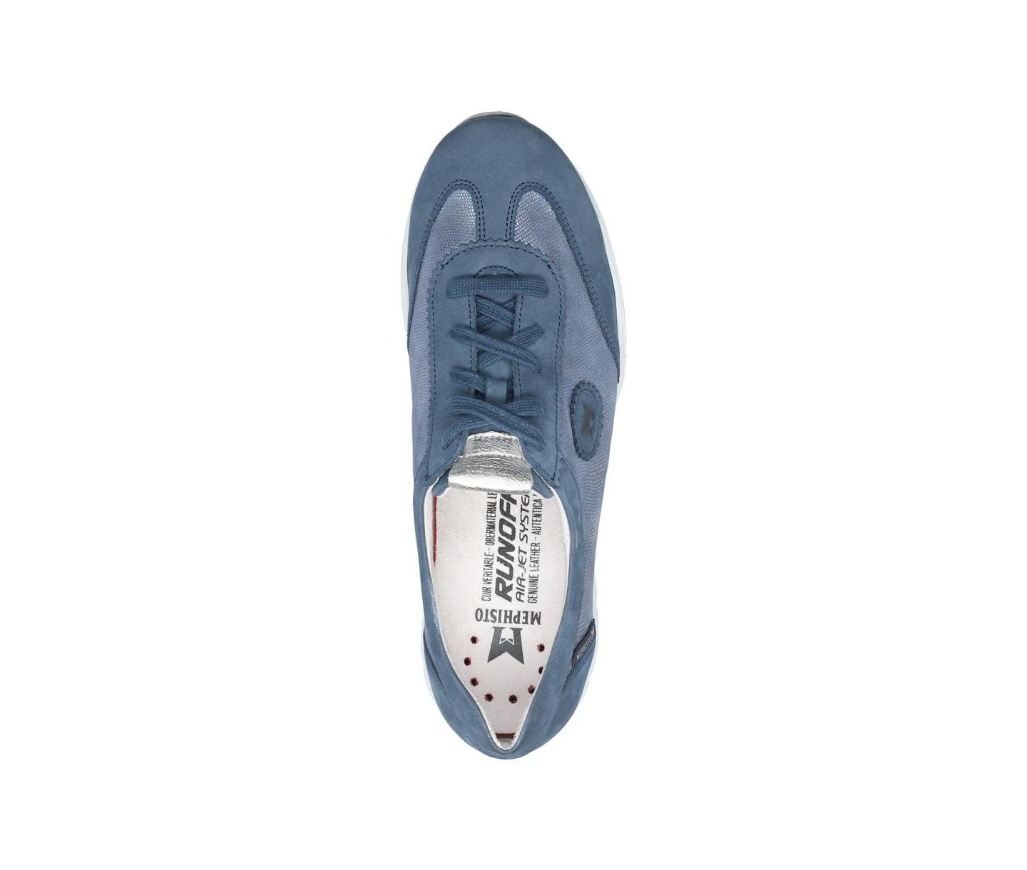 Женские кроссовки Mephisto Yael Denim Artesia Leather, цвет: Джинсовый синий — фото 5