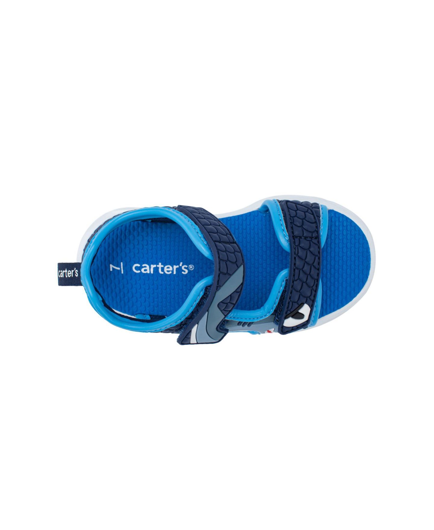 Сандалии Carter's Tanis Sandals для мальчиков-малышей, цвет: Синий / Серый — фото 4