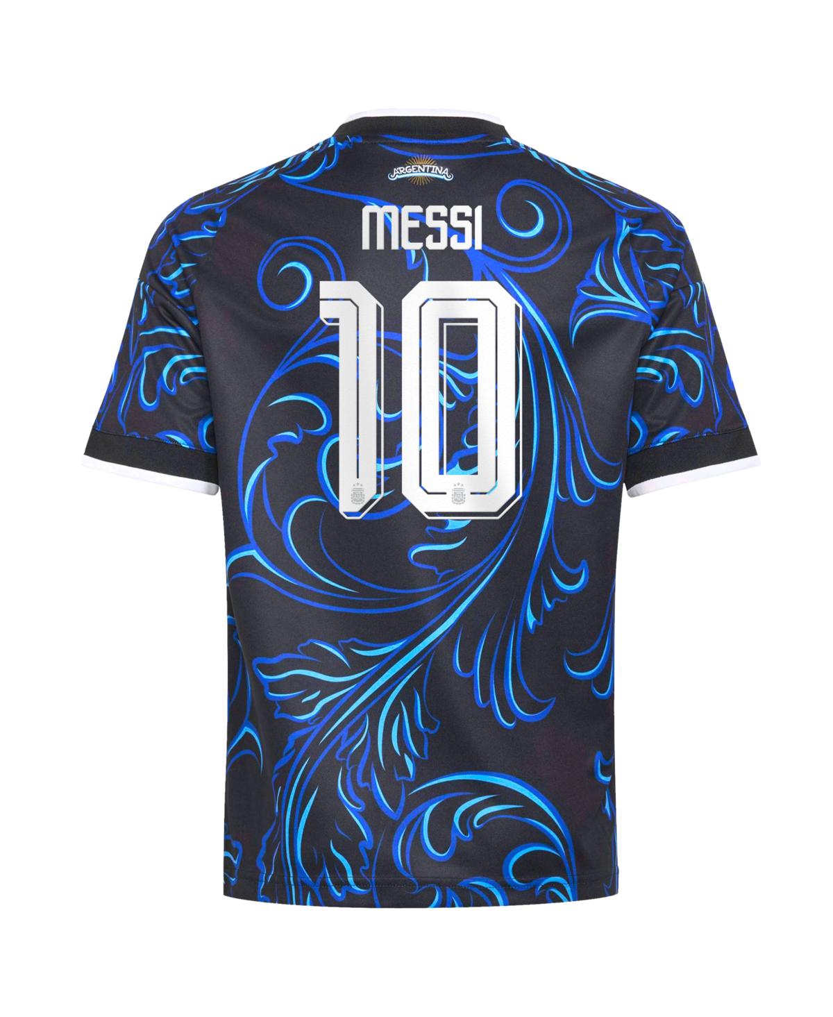 Adidas Big Boys and Girls Lionel Messi Black Argentina National Team 2026 Away Replica Jersey