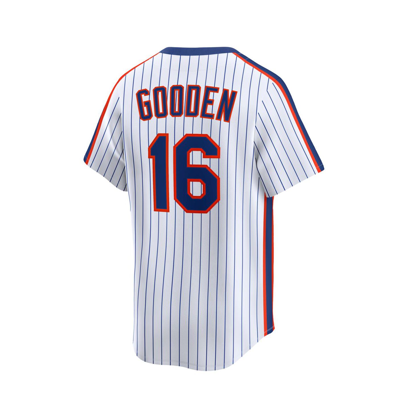 Мужской топ Nike Dwight Gooden White New York Mets Cooperstown Collection Limited Jersey — фото 3