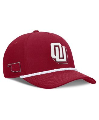 Men's and Women's Crimson Oklahoma Sooners 2026 Basketball Refresh 5-Panel Rope Rise Hat