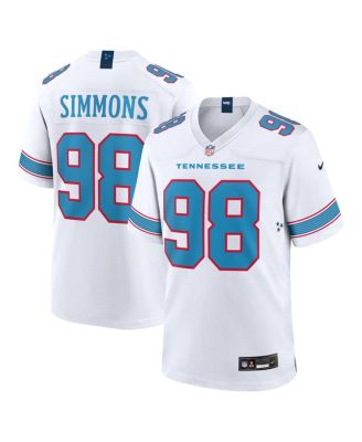 Men's Jeffery Simmons White Tennessee Titans Game Jersey