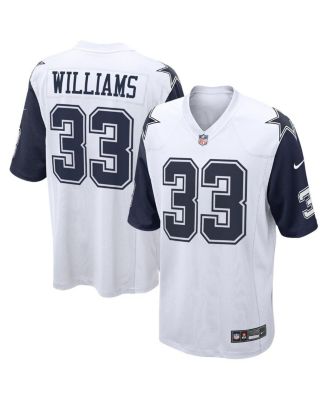 Men's Javonte Williams White Dallas Cowboys Alternate Game Jersey