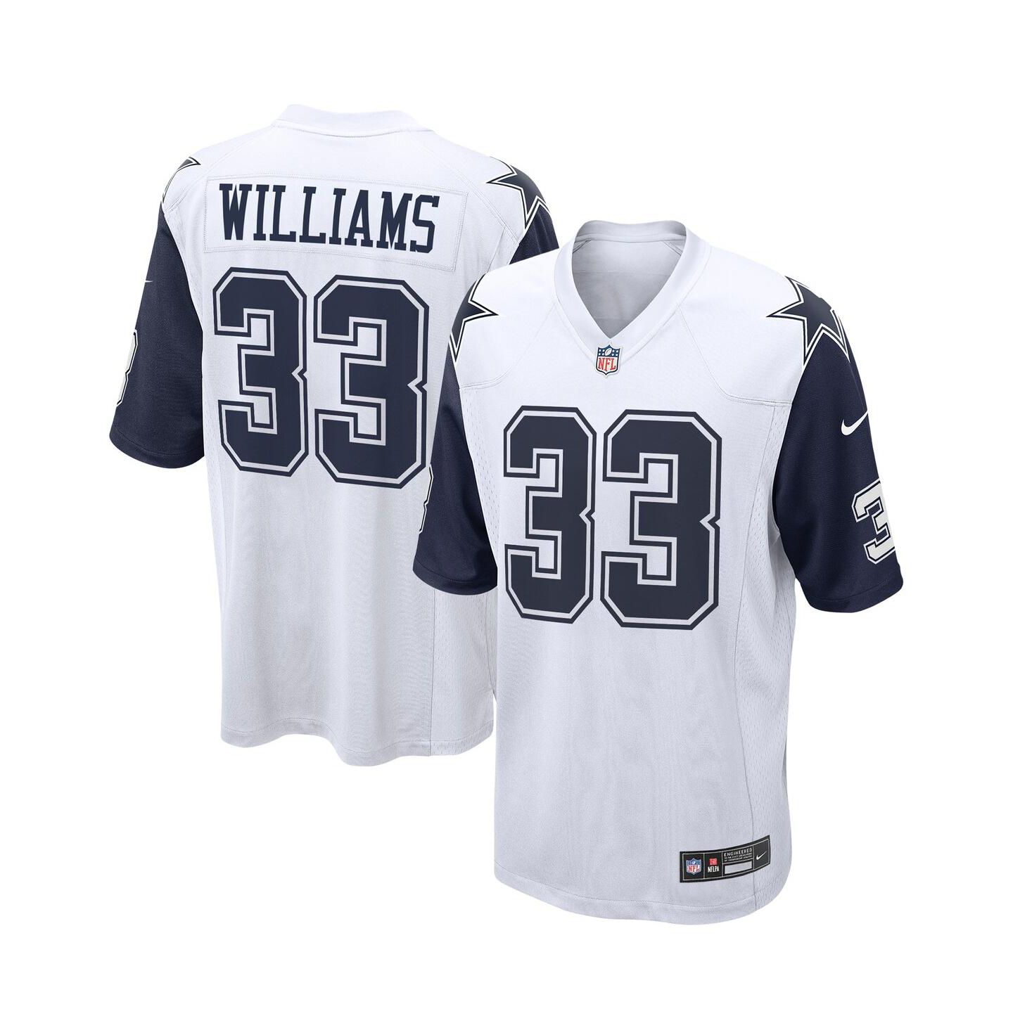 Мужской топ Nike Javonte Williams White Dallas Cowboys Alternate Game Jersey — фото 1