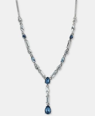 Crystal Lariat, 16" + 3" Extender Necklace