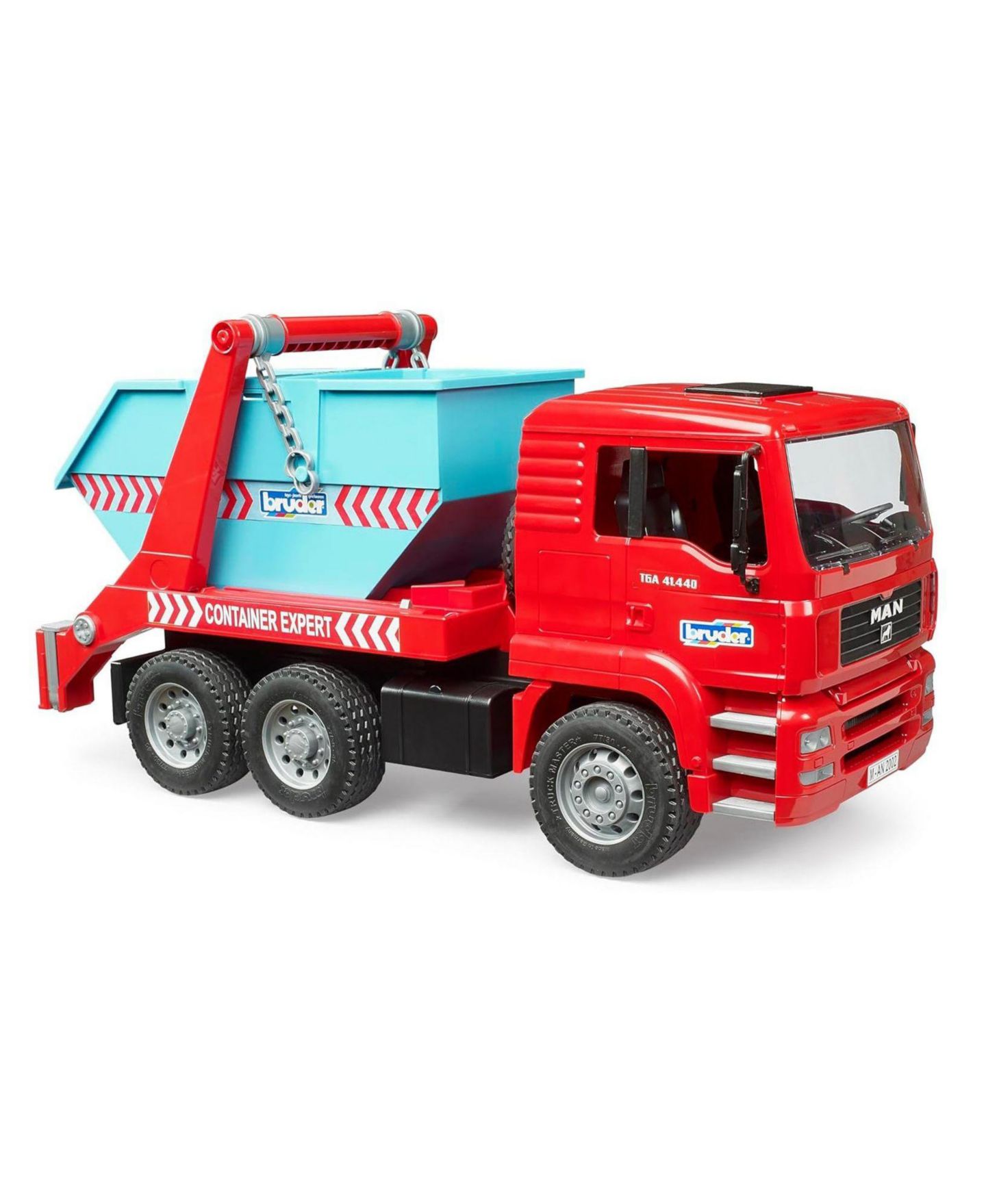 Детская игрушка Bruder 1/16 Scale Man Tga Skip Loader Toy Truck, цвет: Красный — фото 2