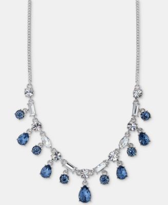 Crystal Shaky Statement Necklace, 16" + 3" extender