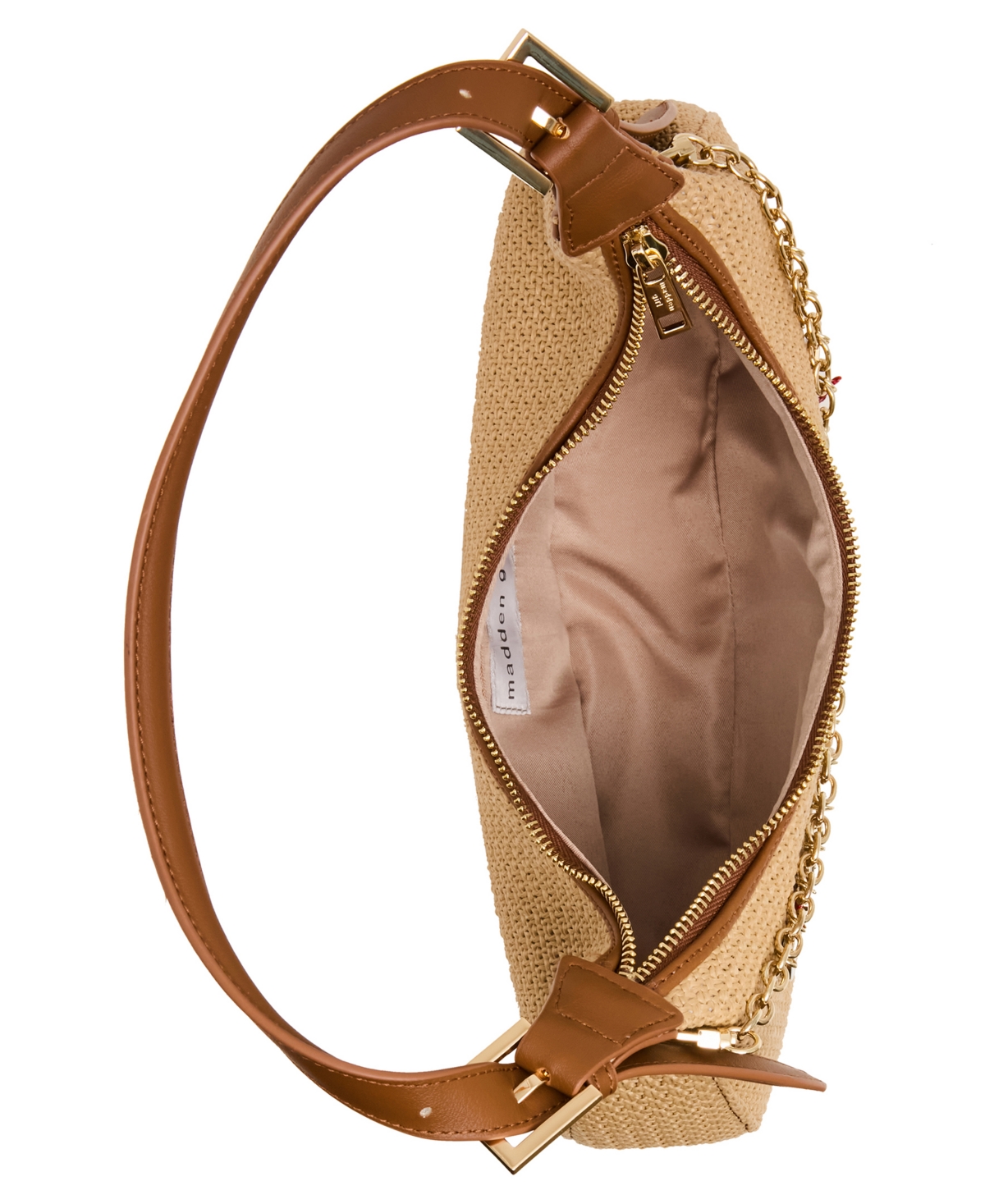 Madden Girl Nicoles Straw Medium Shoulder Handbag