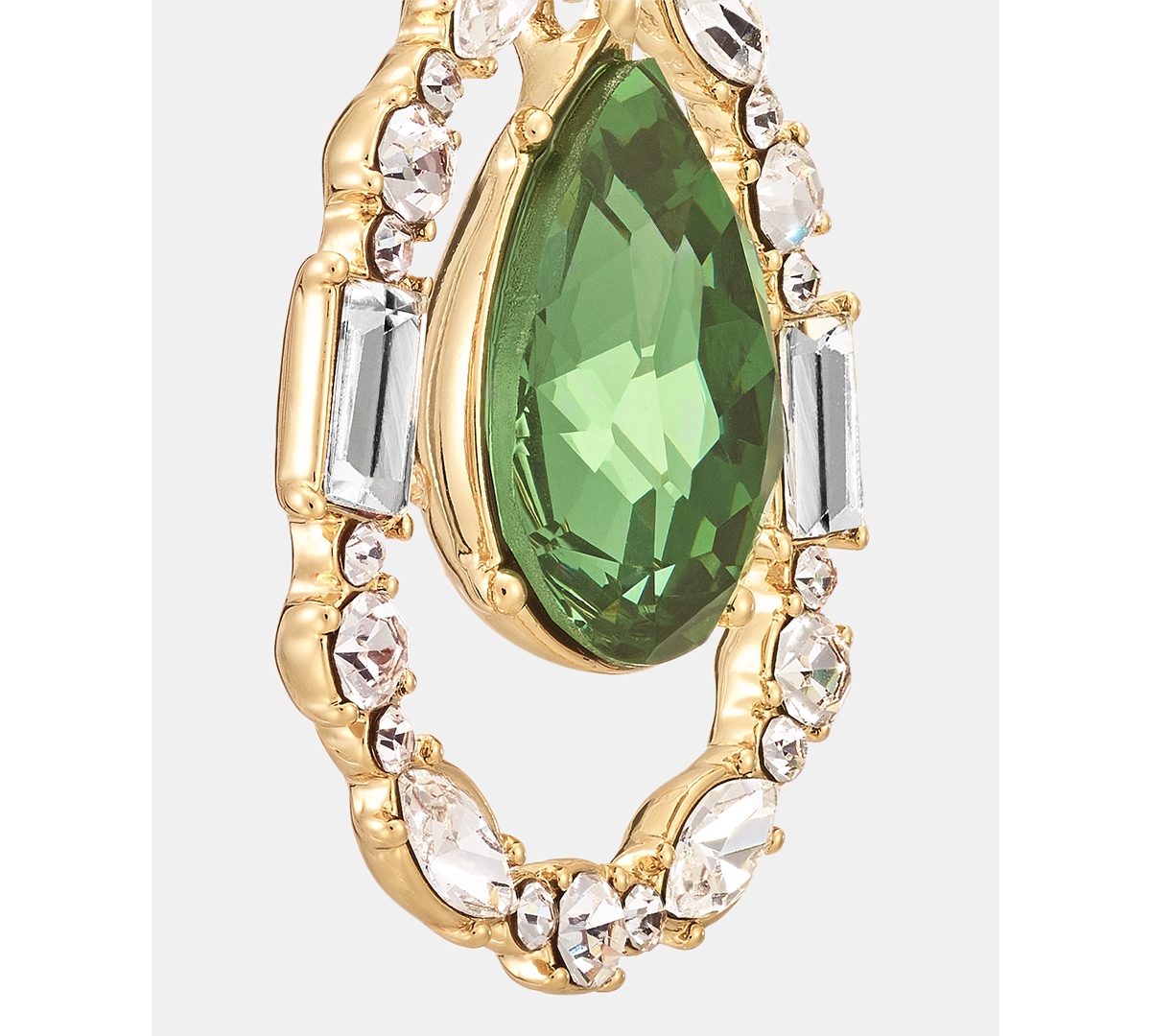 Givenchy Crystal Pear-Shape Orbital Drop Earrings