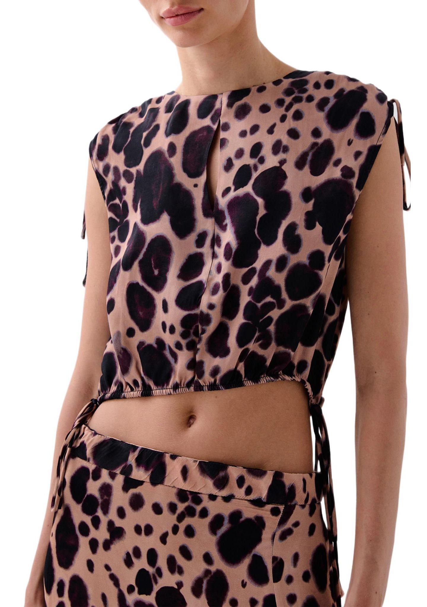 Женский топ Scalpers Paleleo Print, цвет: Animalprint — фото 1