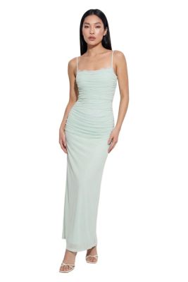 Women's Premium Tulle Lace Trim Maxi Dress