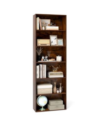 6-Tier Bookcase with Open Shelves and Anti Toppling Kit