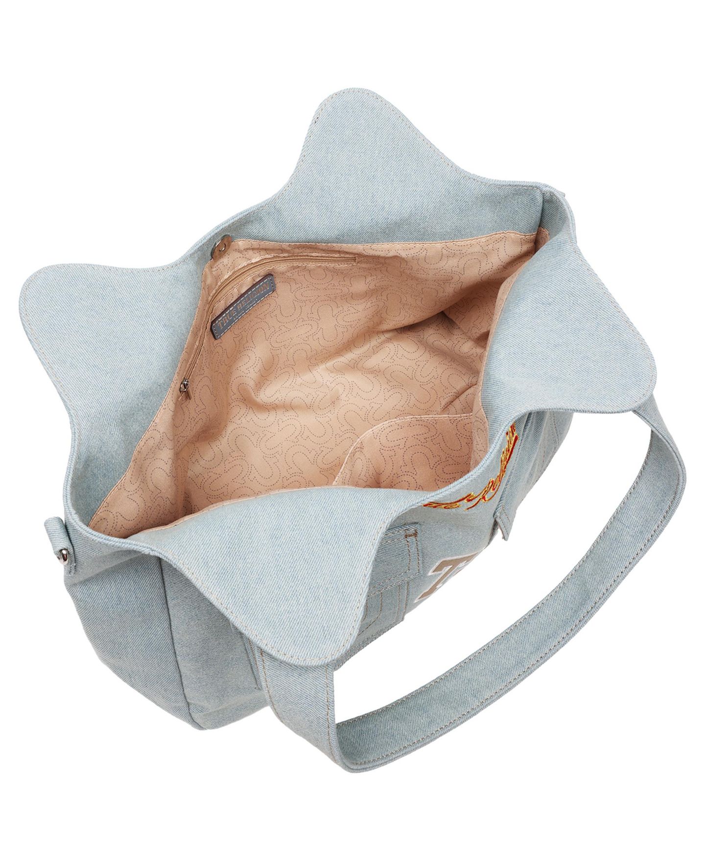 Женская сумка True Religion Agusto Multi Patch Soft Tote, цвет: Джинсовый — фото 4
