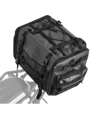 40 to 60L Expandable Motorcycle Tail Bag with Waterproof Rain Cover
