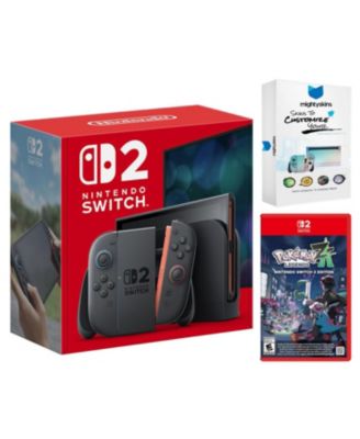 Switch 2 Video Game Console with Pokemon Legends: Z-A and MightySkins Code Bundle