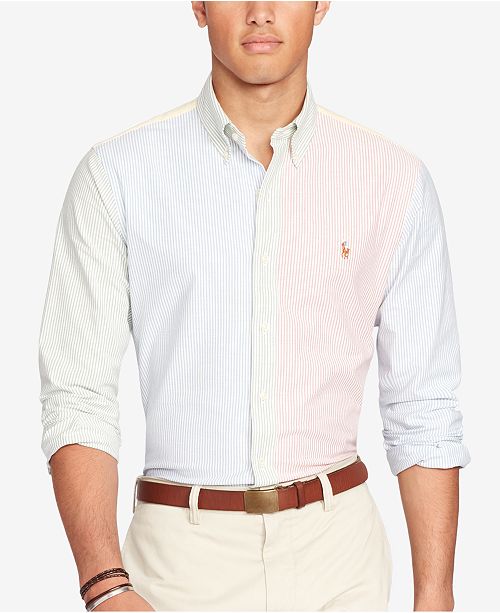 Polo Ralph Lauren Men S Long Sleeve Slim Fit Stretch Oxford Shirt