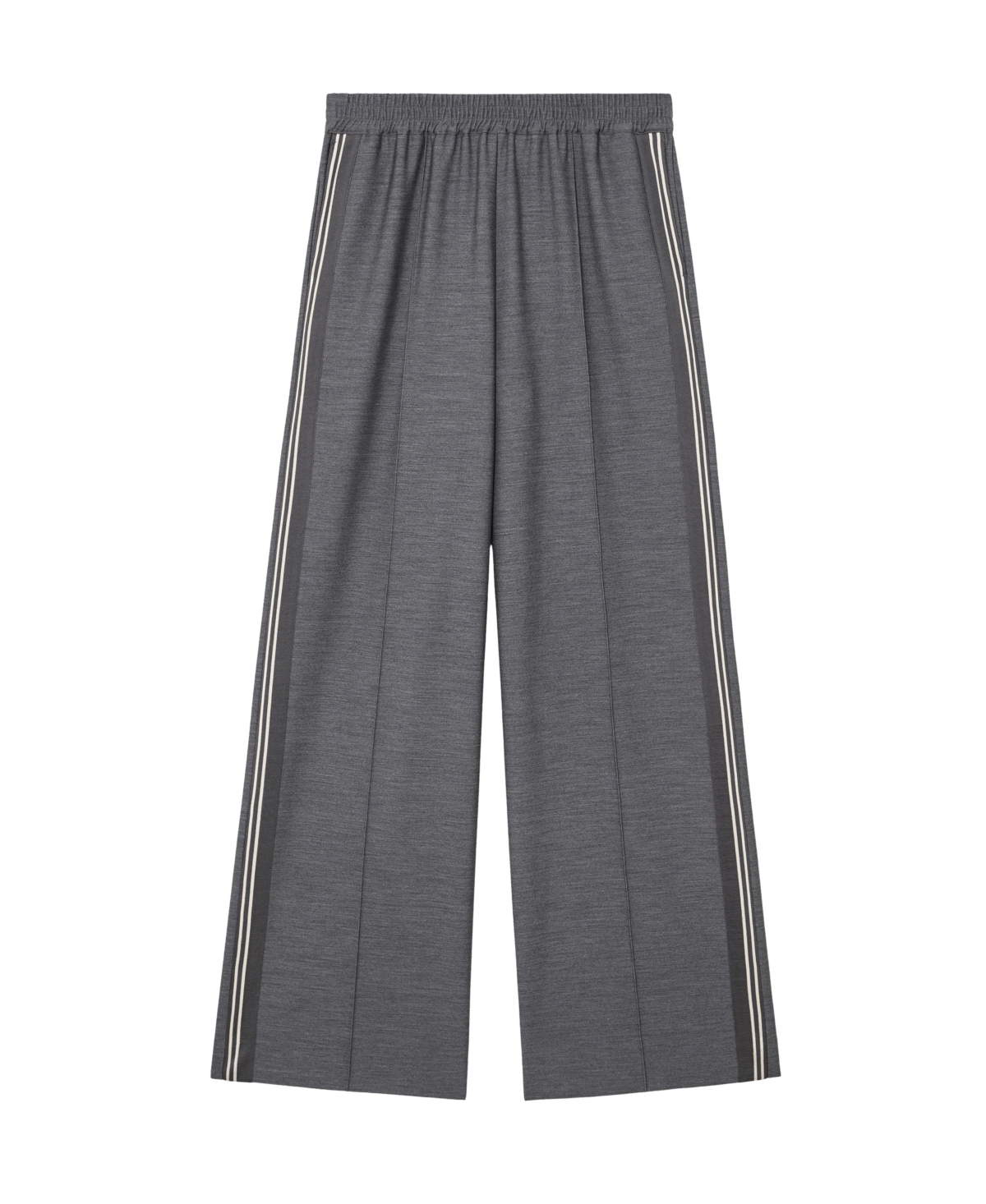 Reiss Women's Marlow Melange Side-Stripe Wide-Leg Pants