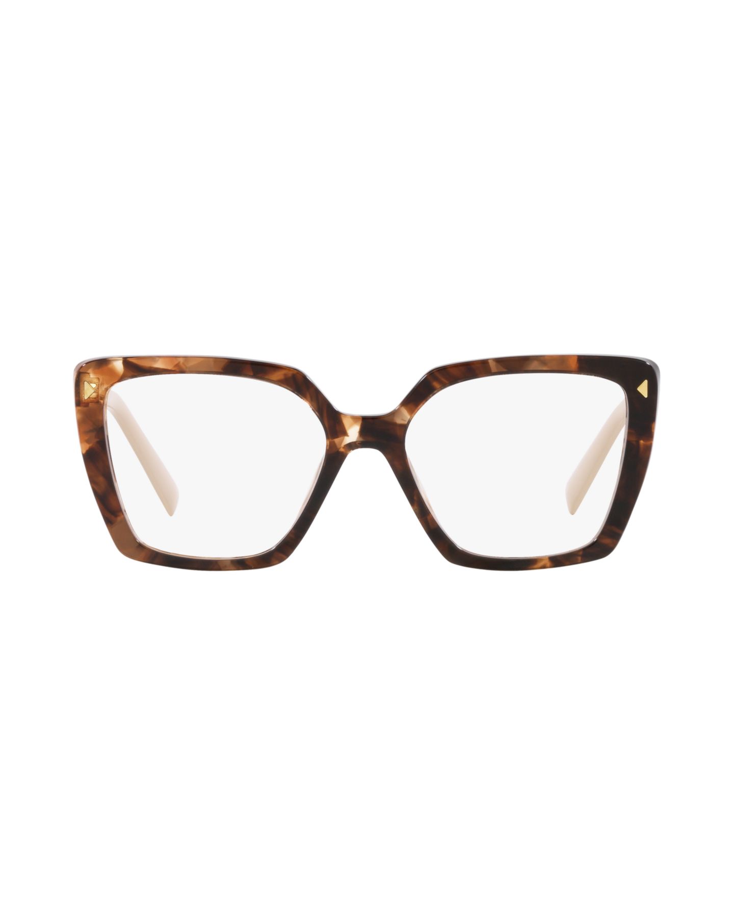 Женские очки Prada Square Eyeglasses, PR 16ZV, цвет: Карамельный черепаховый — фото 2