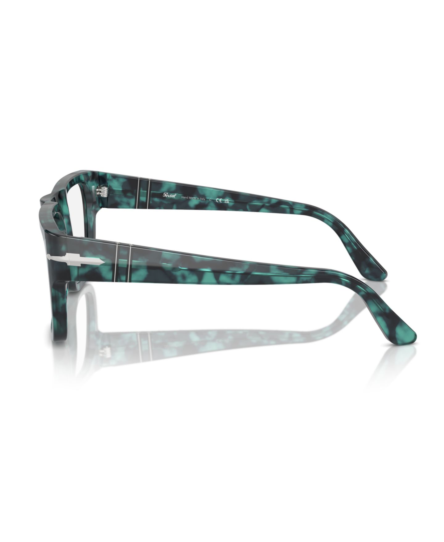 Очки Persol Square Unisex Eyeglasses, PO3348V, цвет: Синий гавана — фото 3