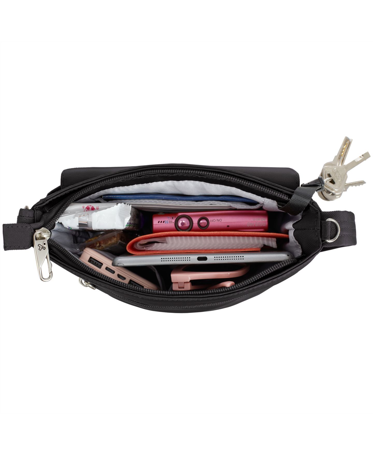 Сумка Travelon Anti-Theft Classic Mini Shoulder, цвет: Чёрный — фото 3